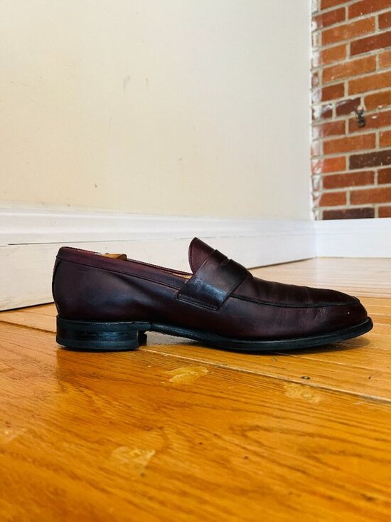 Allen Edmonds 3872 Presidio Oxblood Leather Slip On Penny Loafer Men\'s 10.5 D main image 9